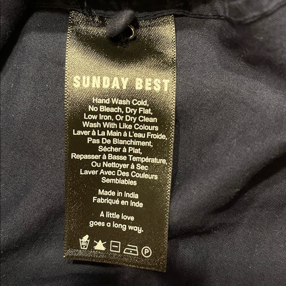 Sunday Best Navy Lace Cotton Mini Dress Cottagecore XS - Picture 13 of 16